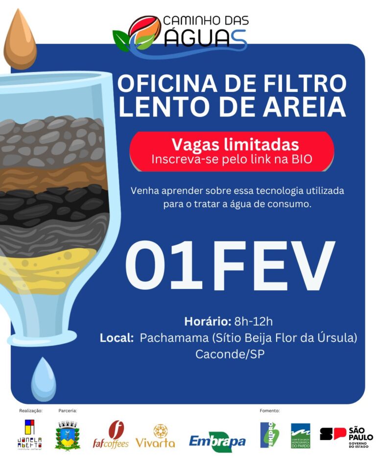 oficina filtro lento de areia